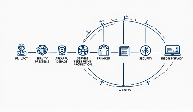 Diagram showing data flow and privacy protection